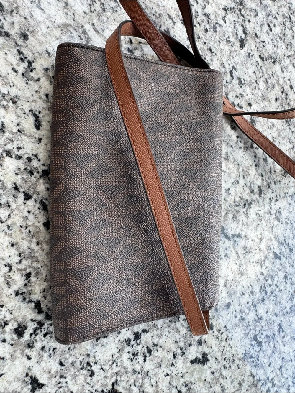 Michael Kors Brown and Dark Brown Signature Crossbody